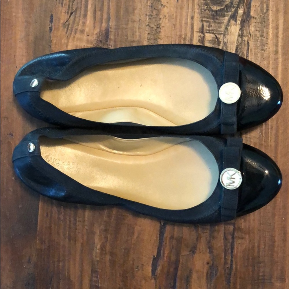 Michael Kors Black Flats, 8.5